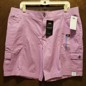 Lee Women's Purple Cargo Shorts NWT